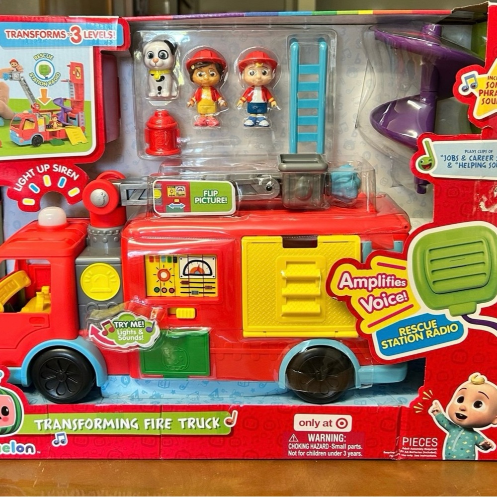 Cocomelon fire truck brand new